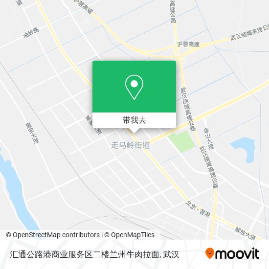 汇通公路港商业服务区二楼兰州牛肉拉面地图