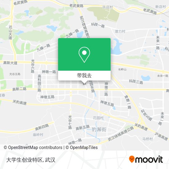 大学生创业特区地图