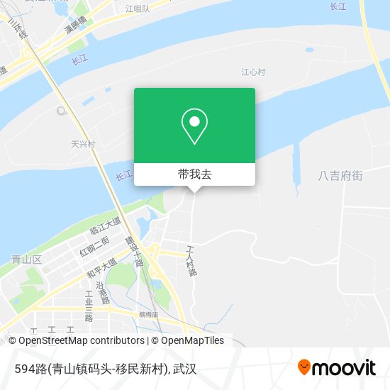 594路(青山镇码头-移民新村)地图