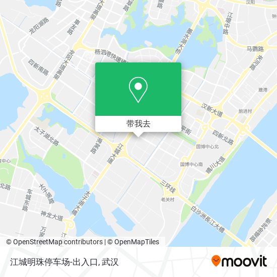江城明珠停车场-出入口地图