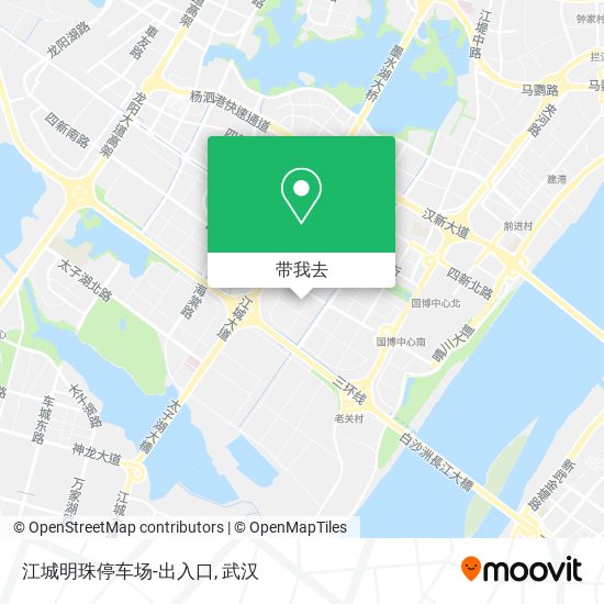 江城明珠停车场-出入口地图