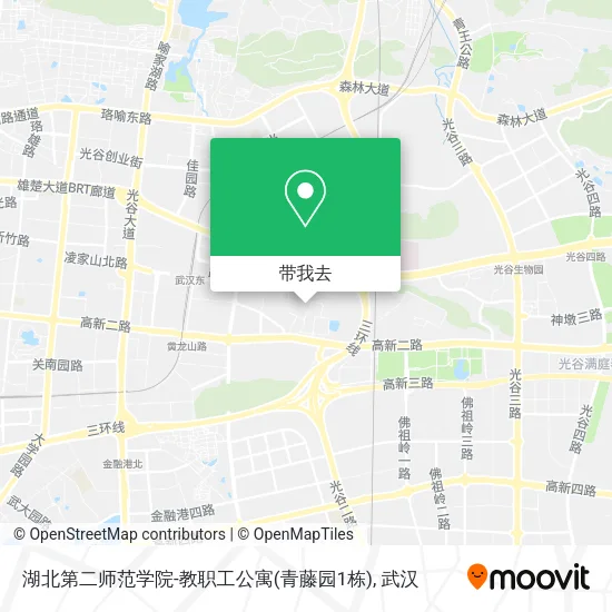 湖北第二师范学院-教职工公寓(青藤园1栋)地图