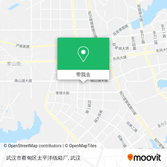 武汉市蔡甸区太平洋纸箱厂地图