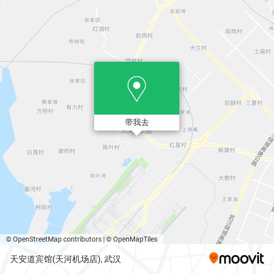 天安道宾馆(天河机场店)地图