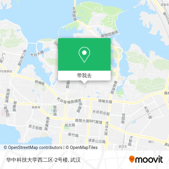 华中科技大学西二区-2号楼地图