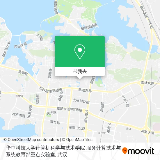 华中科技大学计算机科学与技术学院-服务计算技术与系统教育部重点实验室地图