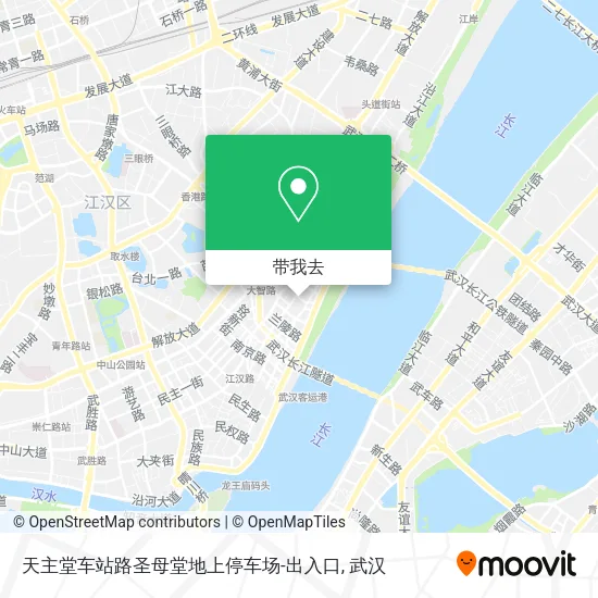 天主堂车站路圣母堂地上停车场-出入口地图