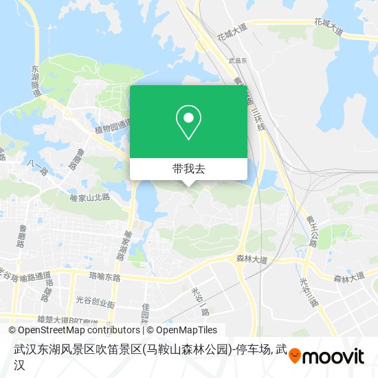 武汉东湖风景区吹笛景区(马鞍山森林公园)-停车场地图