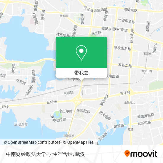 中南财经政法大学-学生宿舍区地图