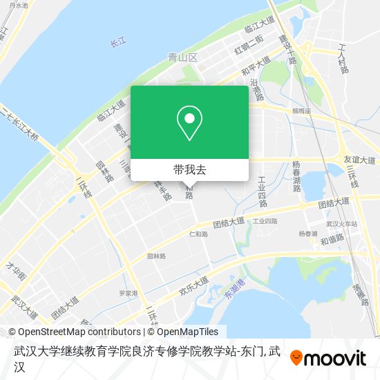 武汉大学继续教育学院良济专修学院教学站-东门地图