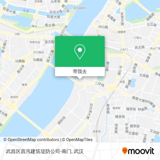 武昌区昌汛建筑堤防公司-南门地图
