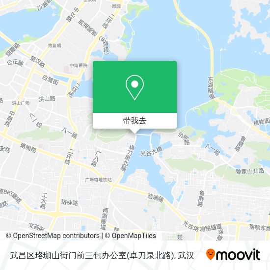 武昌区珞珈山街门前三包办公室(卓刀泉北路)地图