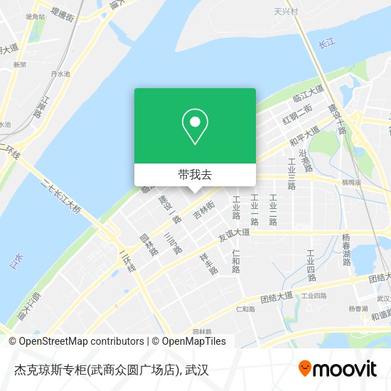 杰克琼斯专柜(武商众圆广场店)地图