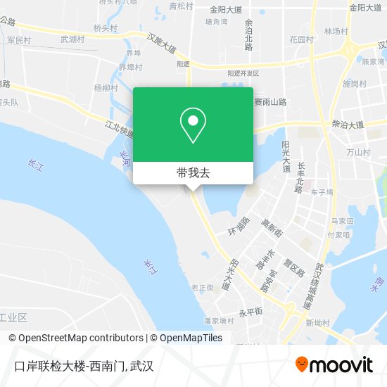 口岸联检大楼-西南门地图