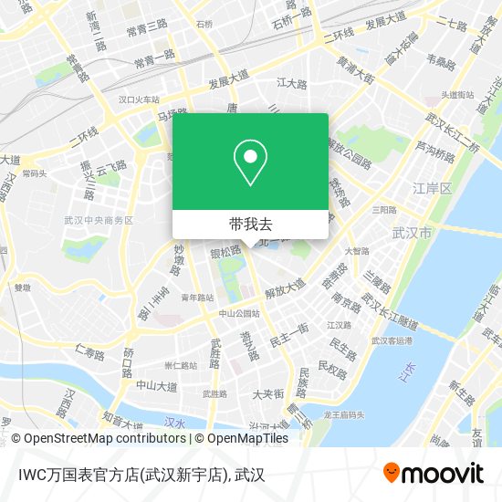 IWC万国表官方店(武汉新宇店)地图