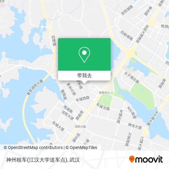 神州租车(江汉大学送车点)地图