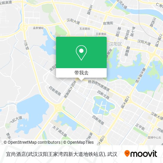 宜尚酒店(武汉汉阳王家湾四新大道地铁站店)地图