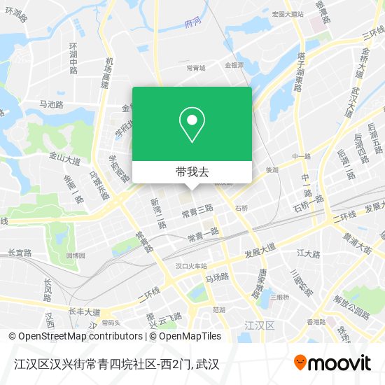 江汉区汉兴街常青四垸社区-西2门地图