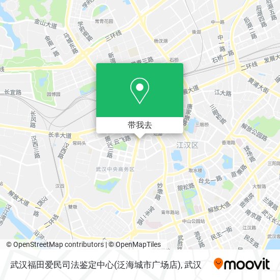 武汉福田爱民司法鉴定中心(泛海城市广场店)地图