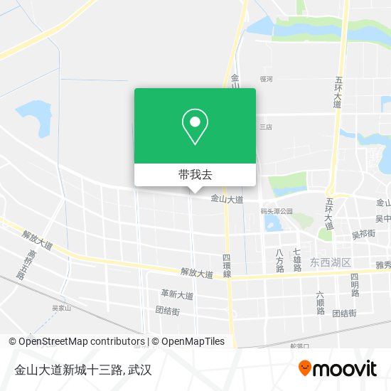 金山大道新城十三路地图