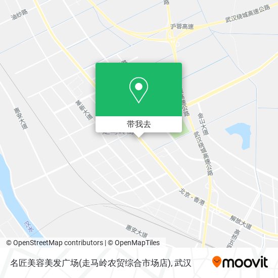 名匠美容美发广场(走马岭农贸综合市场店)地图