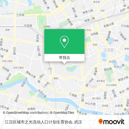 江汉区城市之光流动人口计划生育协会地图