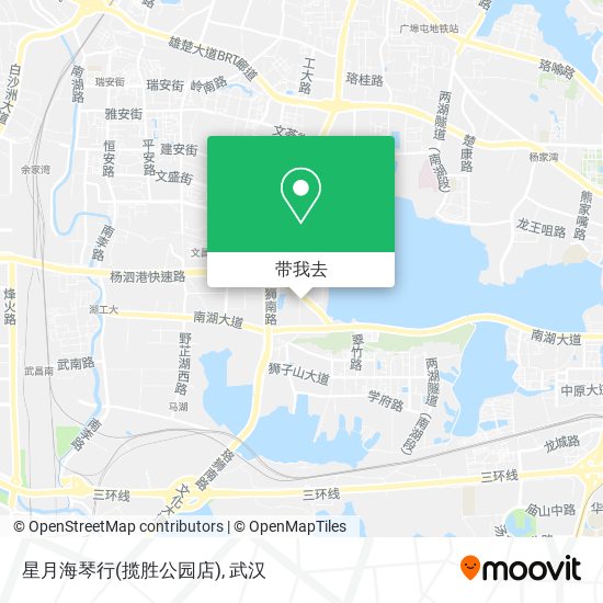 星月海琴行(揽胜公园店)地图