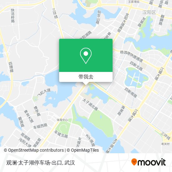 观澜·太子湖停车场-出口地图