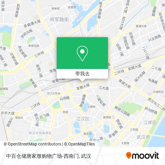 中百仓储唐家墩购物广场-西南门地图