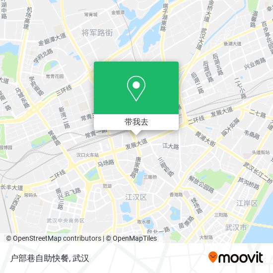 户部巷自助快餐地图