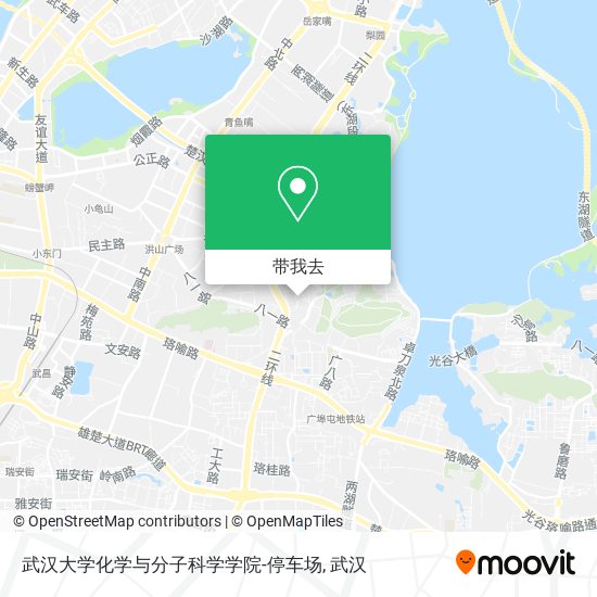 武汉大学化学与分子科学学院-停车场地图