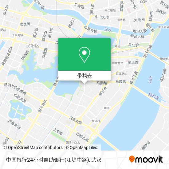 中国银行24小时自助银行(江堤中路)地图