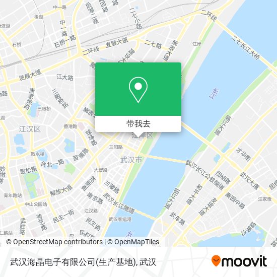 武汉海晶电子有限公司(生产基地)地图