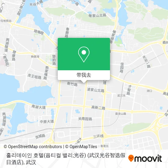 홀리데이인 호텔(옵티컬 밸리;光谷) (武汉光谷智选假日酒店)地图