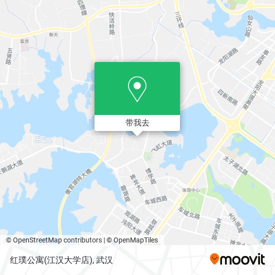 红璞公寓(江汉大学店)地图