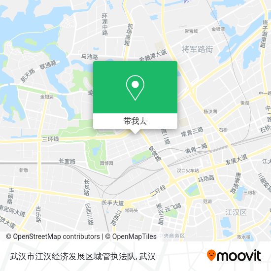 武汉市江汉经济发展区城管执法队地图
