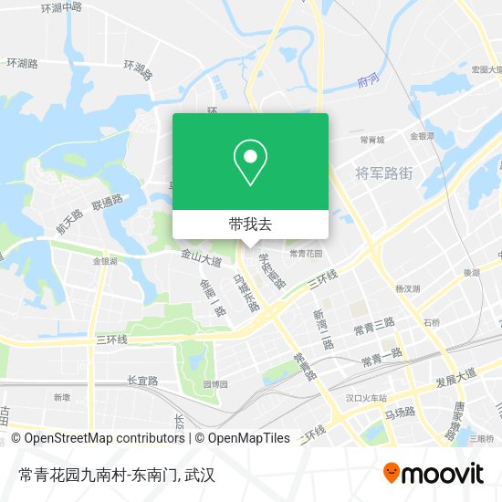 常青花园九南村-东南门地图