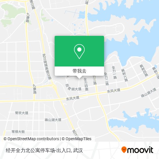 经开全力北公寓停车场-出入口地图