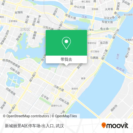 新城丽景A区停车场-出入口地图