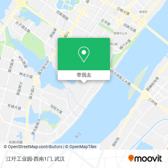 江圩工业园-西南1门地图