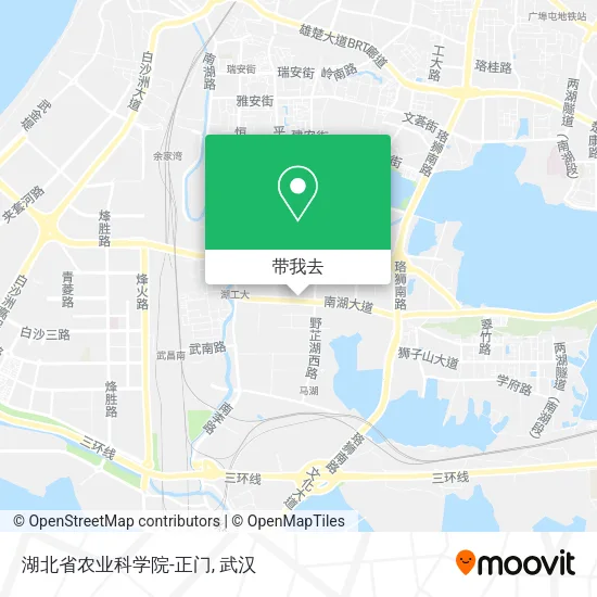 湖北省农业科学院-正门地图