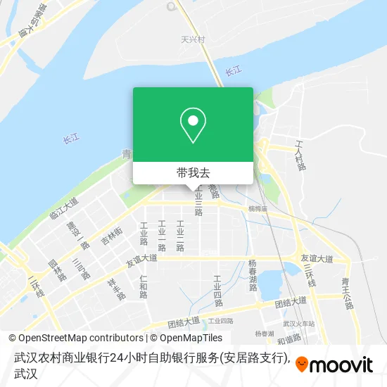 武汉农村商业银行24小时自助银行服务(安居路支行)地图