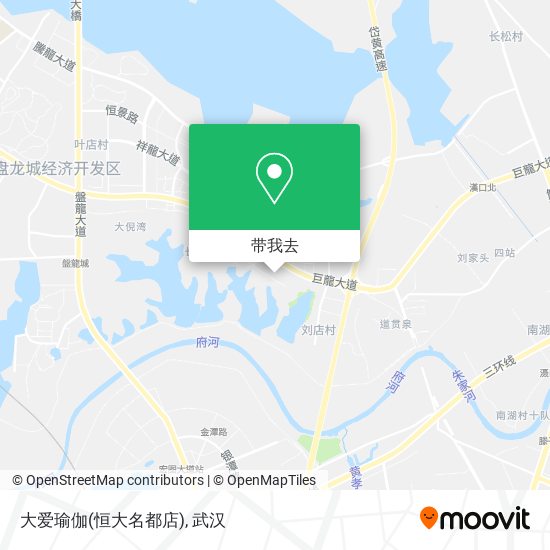 大爱瑜伽(恒大名都店)地图