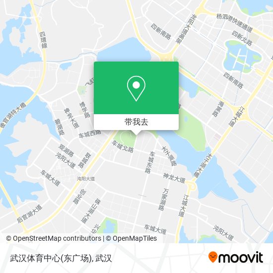 武汉体育中心(东广场)地图