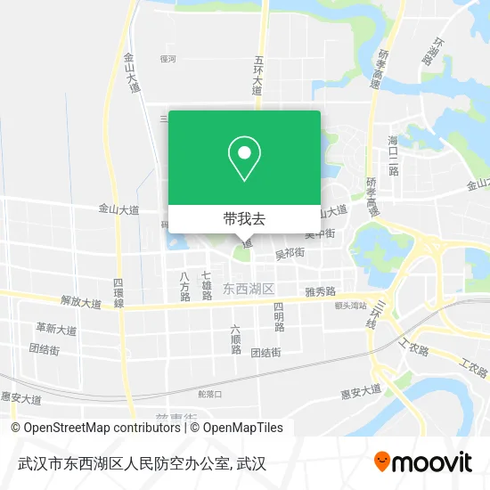 武汉市东西湖区人民防空办公室地图