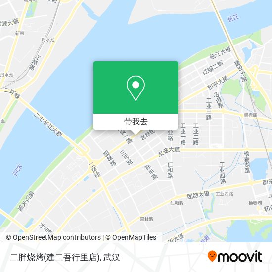 二胖烧烤(建二吾行里店)地图