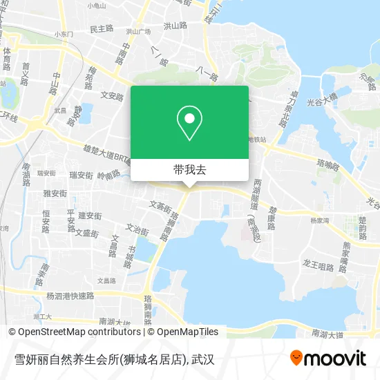 雪妍丽自然养生会所(狮城名居店)地图