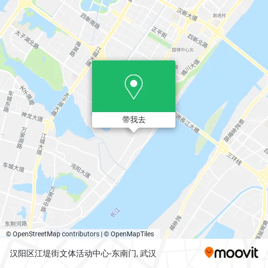 汉阳区江堤街文体活动中心-东南门地图
