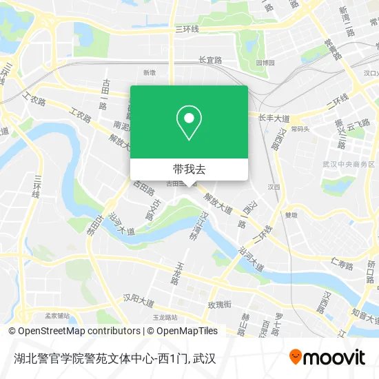 湖北警官学院警苑文体中心-西1门地图
