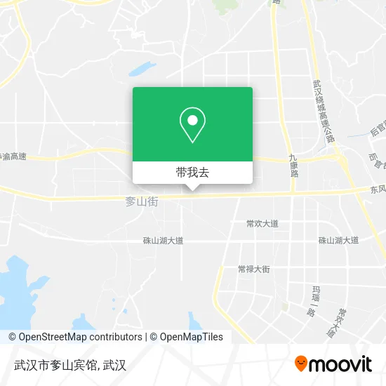 武汉市奓山宾馆地图